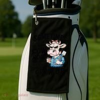 Cow Poop Saying Sarcastic Farm Animal Sassy Farmer Golf Towel thumb 2