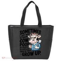 Cow Poop Saying Sarcastic Farm Animal Sassy Farmer Tote Bag thumb 0
