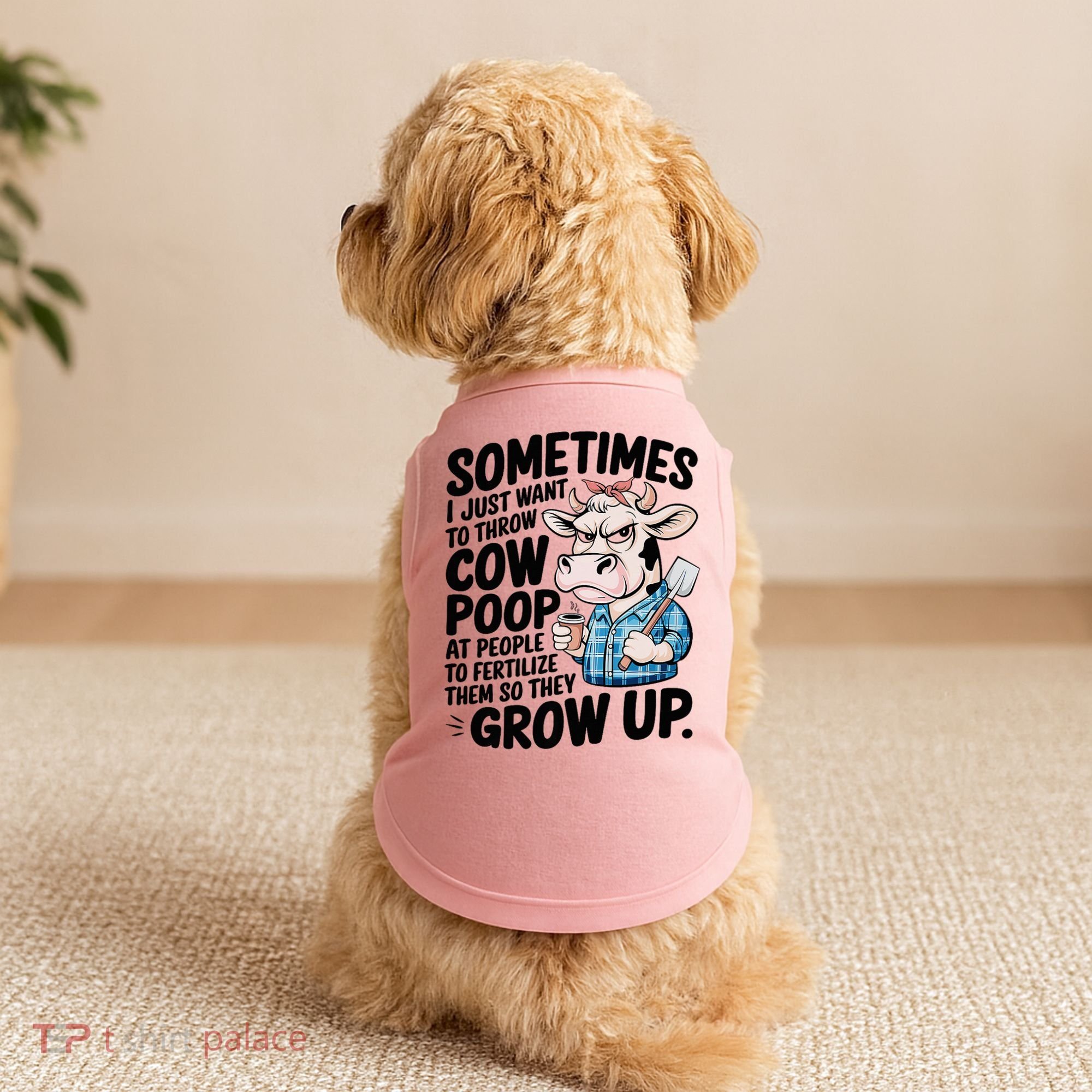 Cow Poop Saying Sarcastic Farm Animal Sassy Farmer Doggie Tank