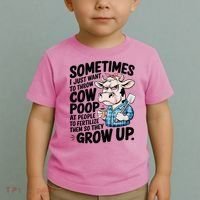 Cow Poop Saying Sarcastic Farm Animal Sassy Farmer Toddler T-Shirt thumb 2