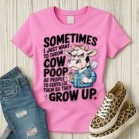 Cow Poop Saying Sarcastic Farm Animal Sassy Farmer Women's T-Shirt thumb 3