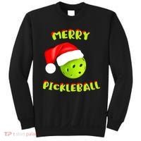 Christmas Pickleball Santa Hat Pickleball Player Winter Dink Sweatshirt thumb 0
