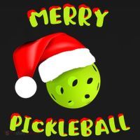 Christmas Pickleball Santa Hat Pickleball Player Winter Dink T-Shirt thumb 7