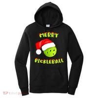 Christmas Pickleball Santa Hat Pickleball Player Winter Dink Women's Hoodie thumb 0