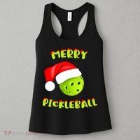 Christmas Pickleball Santa Hat Pickleball Player Winter Dink Women's Tank Top thumb 3