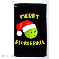 Christmas Pickleball Santa Hat Pickleball Player Winter Dink Golf Towel thumb 0