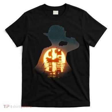Cool Pirate Sunset Sunrise T-Shirt