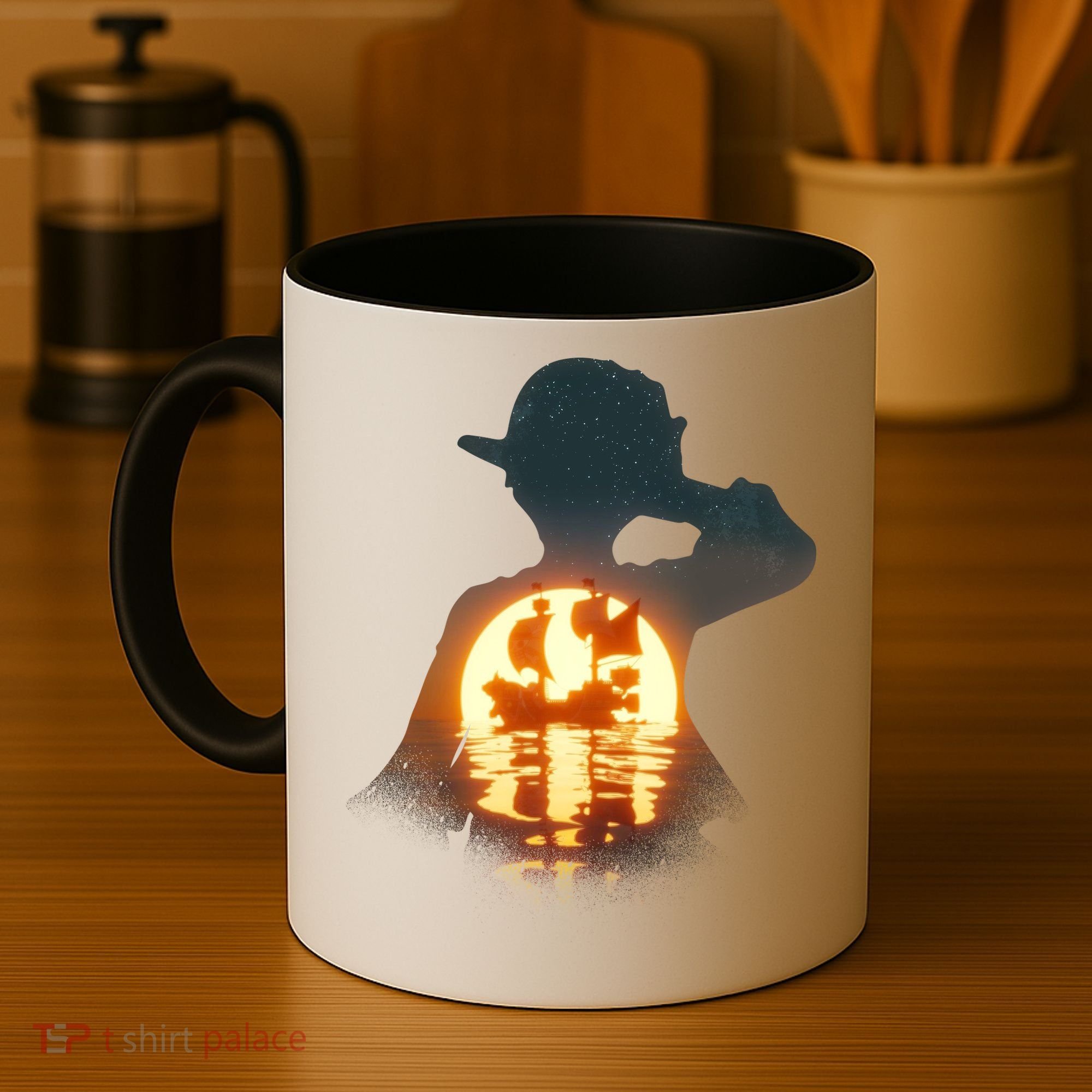 Cool Pirate Sunset Sunrise Coffee Mug