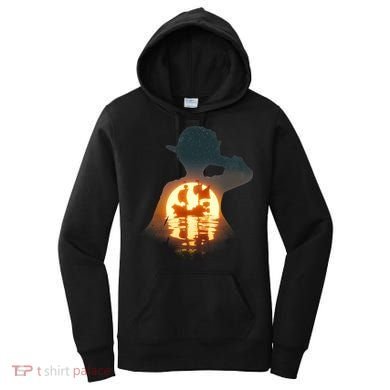 Cool Pirate Sunset Sunrise Women's Hoodie
