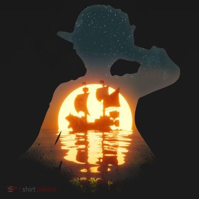 Cool Pirate Sunset Sunrise Sustainable Knit Beanie