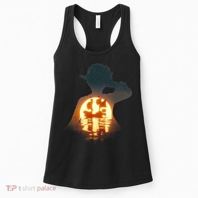 Cool Pirate Sunset Sunrise Women's Tank Top