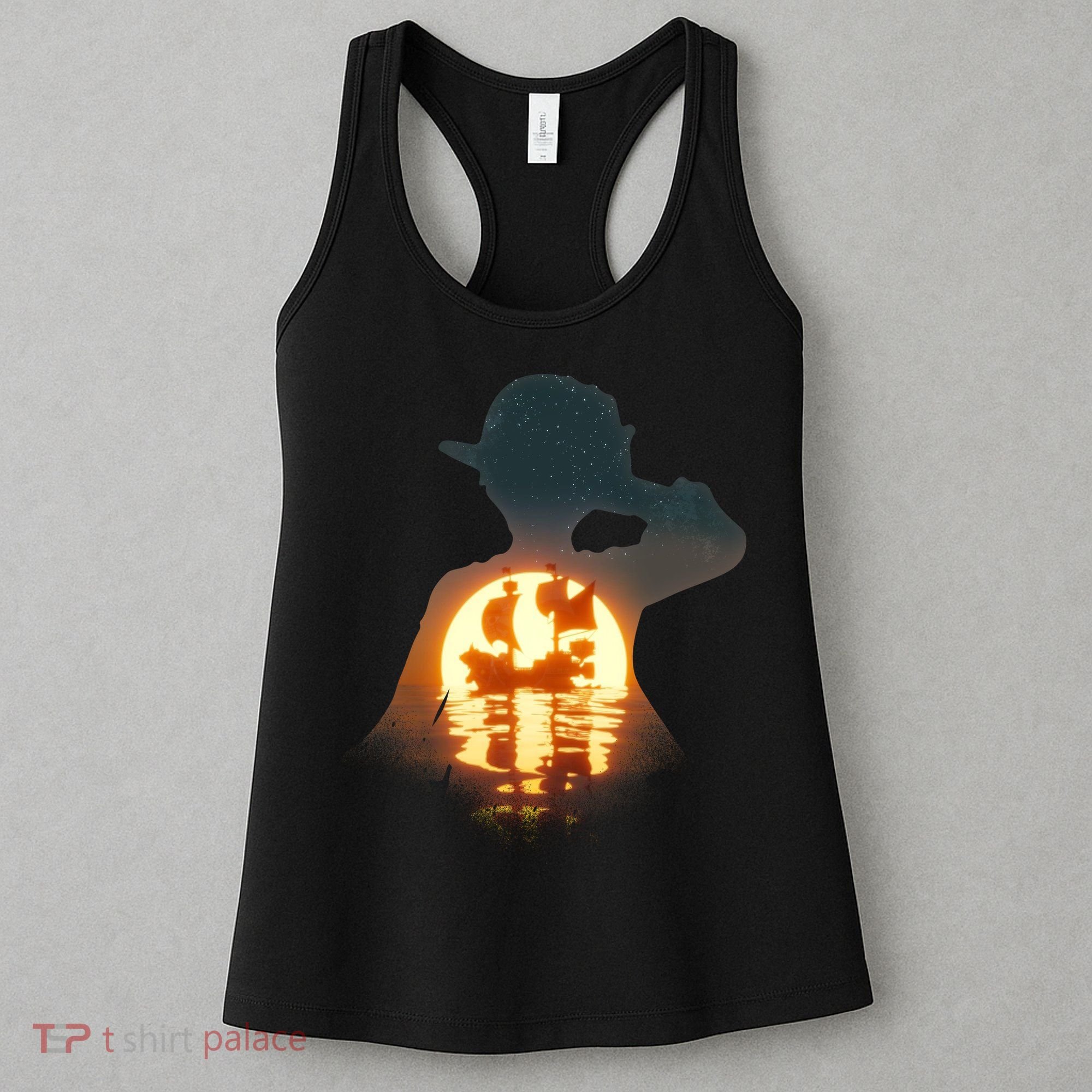 Cool Pirate Sunset Sunrise Women's Tank Top