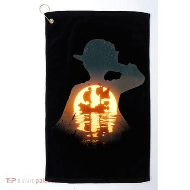 Cool Pirate Sunset Sunrise Golf Towel
