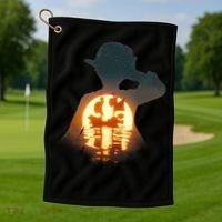 Cool Pirate Sunset Sunrise Golf Towel thumb 1