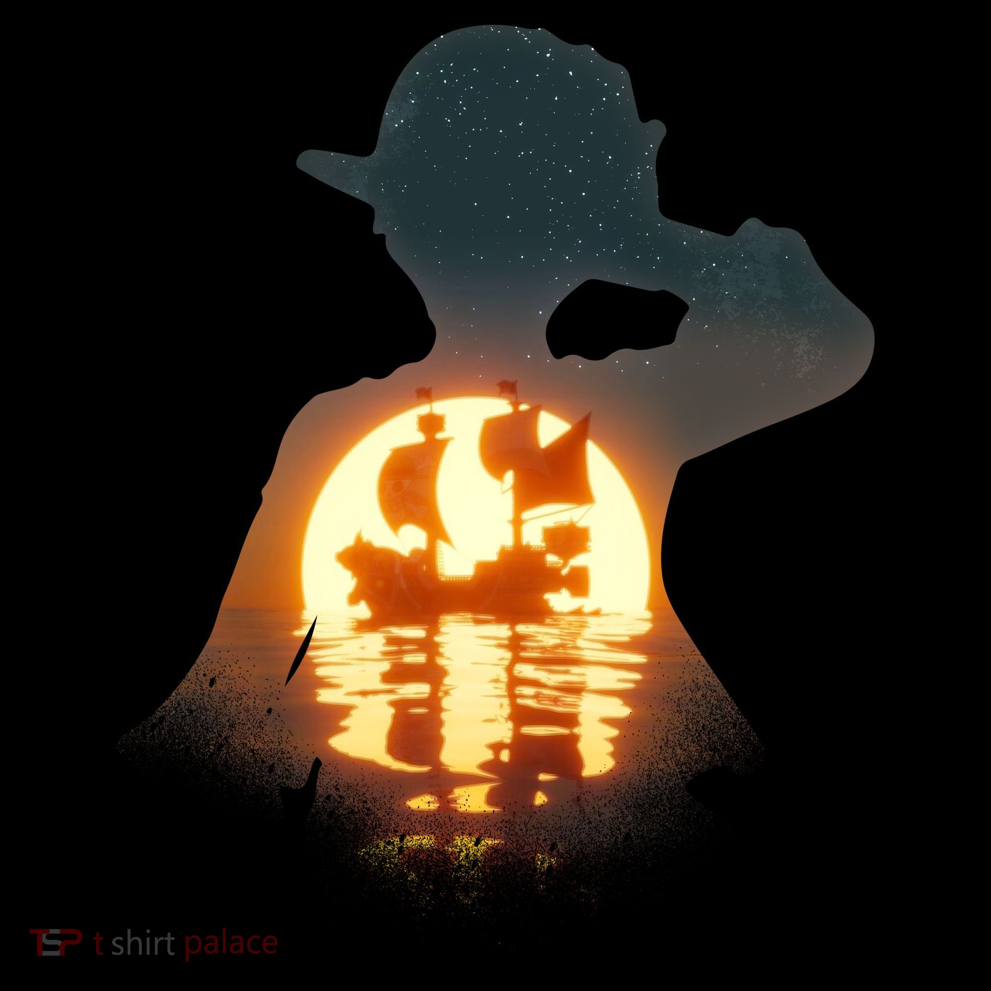 Cool Pirate Sunset Sunrise Women's T-Shirt