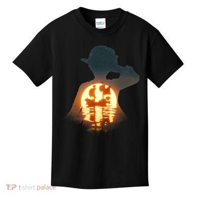 Cool Pirate Sunset Sunrise Kids T-Shirt