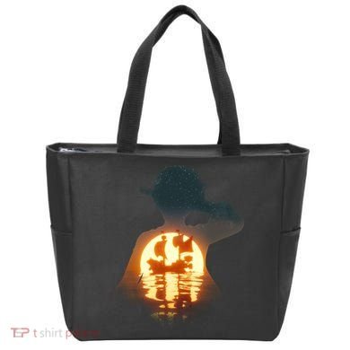 Cool Pirate Sunset Sunrise Tote Bag