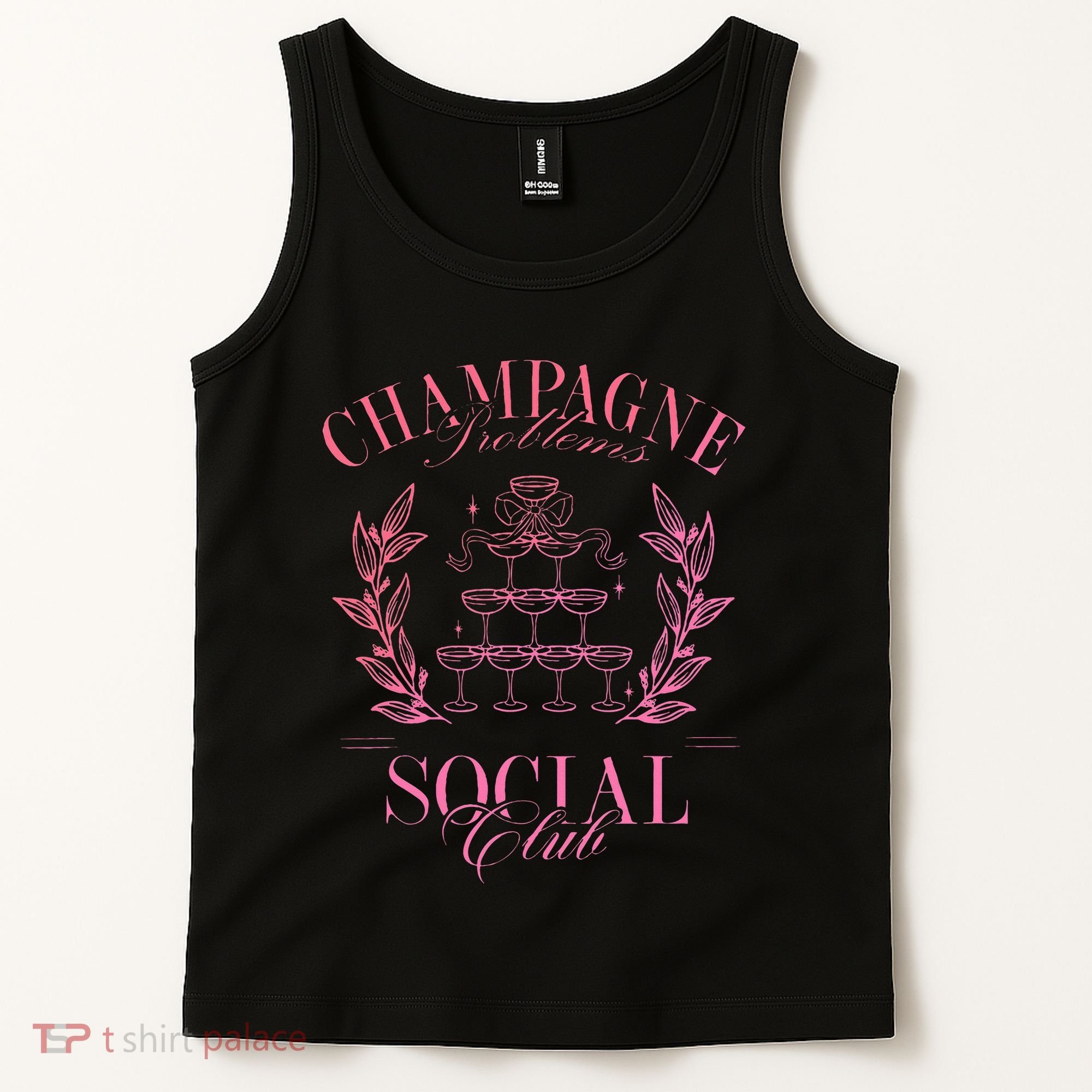 Champagne Problems Social Club Apparel Tank Top