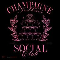 Champagne Problems Social Club Apparel Women's T-Shirt thumb 6