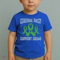 Cerebral Palsy Support Squad Cerebral Palsy Awareness Cute Gift Toddler T-Shirt thumb 2