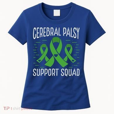 Cerebral Palsy Support Squad Cerebral Palsy Awareness Cute Gift Women's T-Shirt