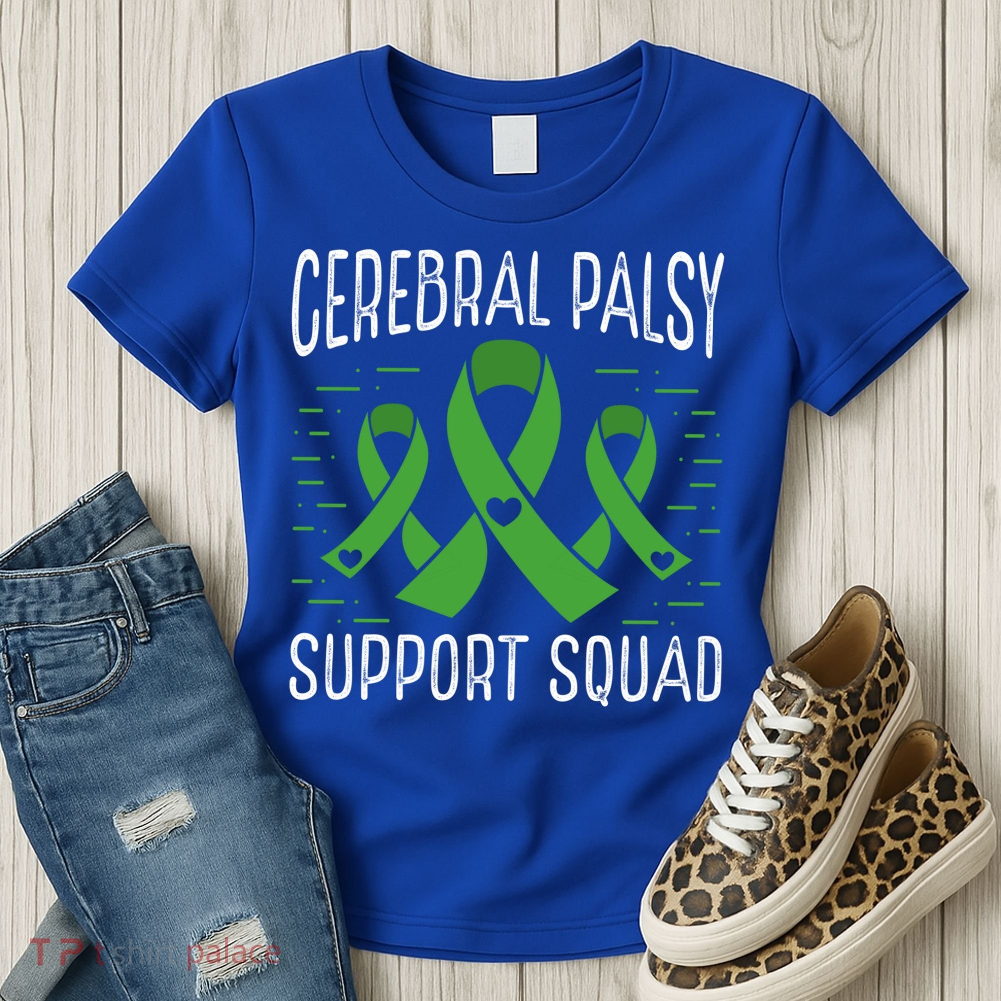 Cerebral Palsy Support Squad Cerebral Palsy Awareness Cute Gift Women's T-Shirt