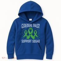 Cerebral Palsy Support Squad Cerebral Palsy Awareness Cute Gift Kids Hoodie thumb 0