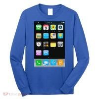 Cell Phone Smartphone Mobile App Halloween Costume Long Sleeve Shirt thumb 0