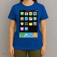 Cell Phone Smartphone Mobile App Halloween Costume T-Shirt thumb 4