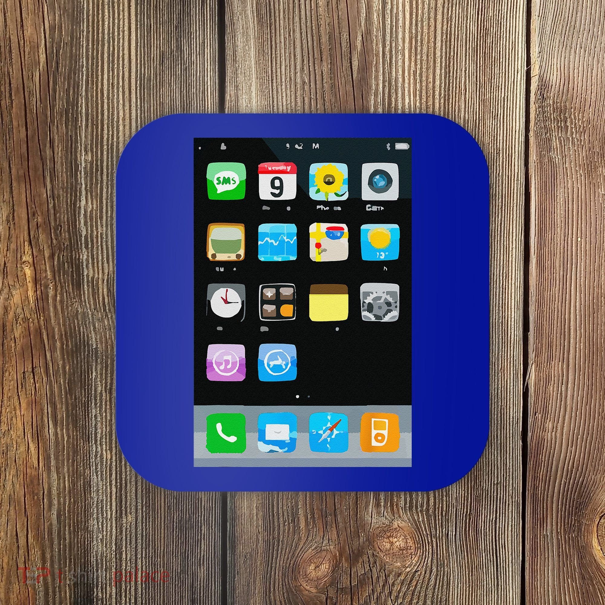 Cell Phone Smartphone Mobile App Halloween Costume Coaster