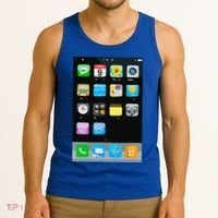 Cell Phone Smartphone Mobile App Halloween Costume Tank Top thumb 3