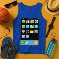 Cell Phone Smartphone Mobile App Halloween Costume Tank Top thumb 4
