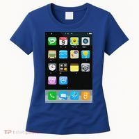 Cell Phone Smartphone Mobile App Halloween Costume Women's T-Shirt thumb 0
