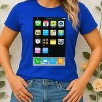 Cell Phone Smartphone Mobile App Halloween Costume Women's T-Shirt thumb 2