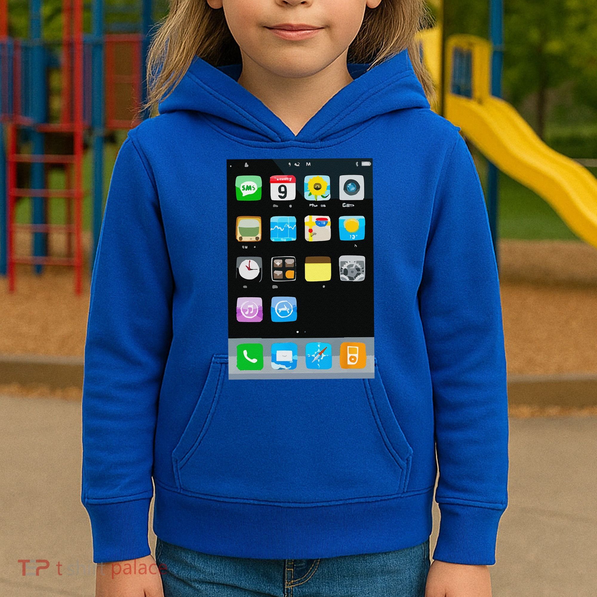 Cell Phone Smartphone Mobile App Halloween Costume Kids Hoodie