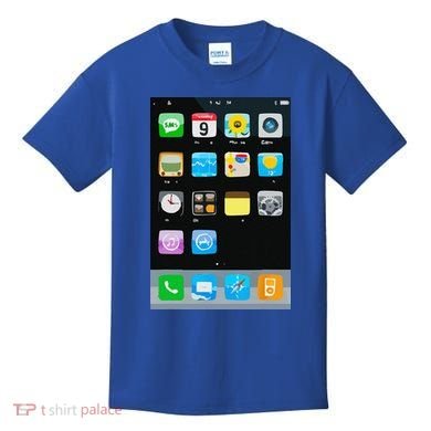 Cell Phone Smartphone Mobile App Halloween Costume Kids T-Shirt