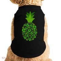 Cute Pineapple Shamrock Leaf Clover Saint Patrick's Day Doggie Tank thumb 0
