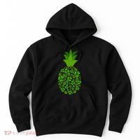 Cute Pineapple Shamrock Leaf Clover Saint Patrick's Day Hoodie thumb 0