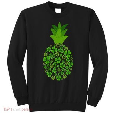 Cute Pineapple Shamrock Leaf Clover Saint Patrick's Day Sweatshirt