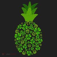 Cute Pineapple Shamrock Leaf Clover Saint Patrick's Day Hat thumb 2