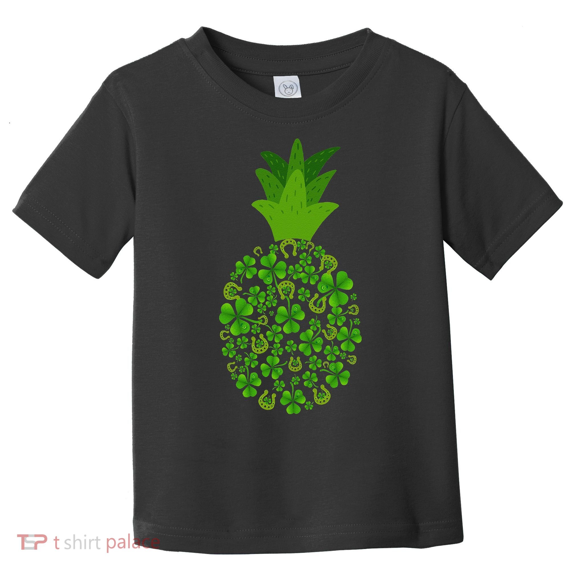 Cute Pineapple Shamrock Leaf Clover Saint Patrick's Day Toddler T-Shirt