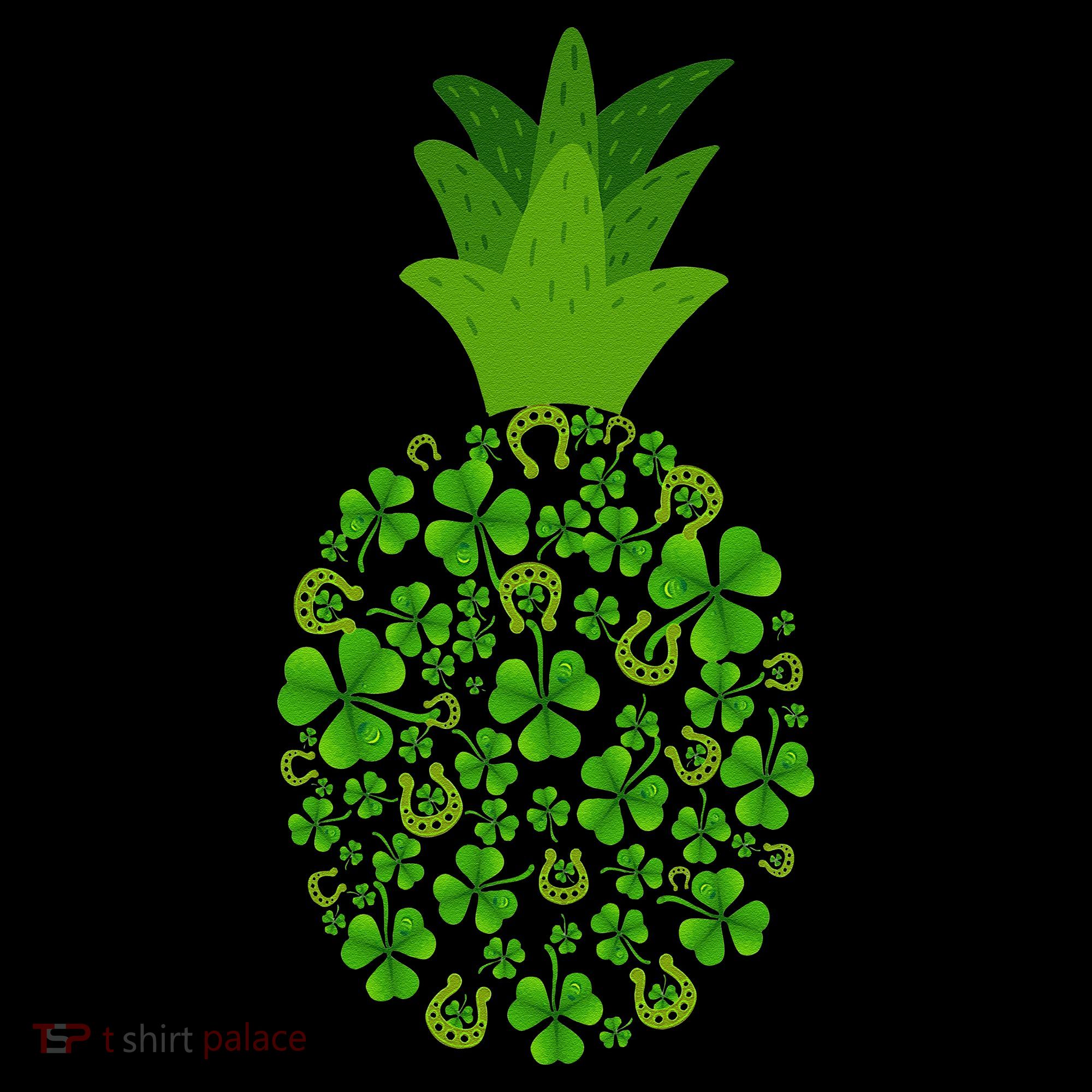 Cute Pineapple Shamrock Leaf Clover Saint Patrick's Day Toddler T-Shirt