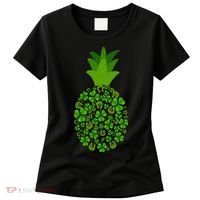 Cute Pineapple Shamrock Leaf Clover Saint Patrick's Day Women's T-Shirt thumb 0