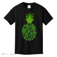Cute Pineapple Shamrock Leaf Clover Saint Patrick's Day Kids T-Shirt thumb 0