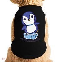 Cute Penguin Standing On An Ice Floe Doggie Tank thumb 0
