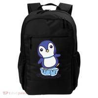 Cute Penguin Standing On An Ice Floe Backpack thumb 0