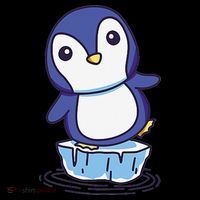 Cute Penguin Standing On An Ice Floe Bucket Hat thumb 4