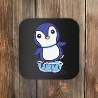 Cute Penguin Standing On An Ice Floe Coaster thumb 0