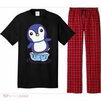 Cute Penguin Standing On An Ice Floe Pajama Set thumb 0