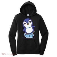 Cute Penguin Standing On An Ice Floe Women's Hoodie thumb 0